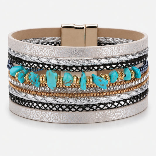 Mariana Turquoise Magnetic Clasp Bracelet