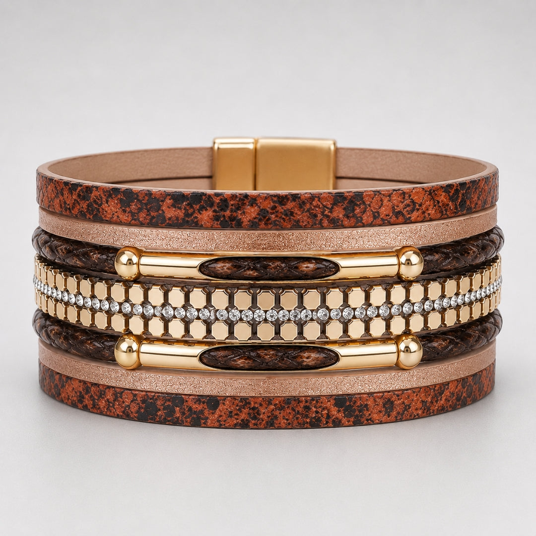 Juliana Black Magnetic Clasp Bracelet