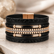 Juliana Black Magnetic Clasp Bracelet